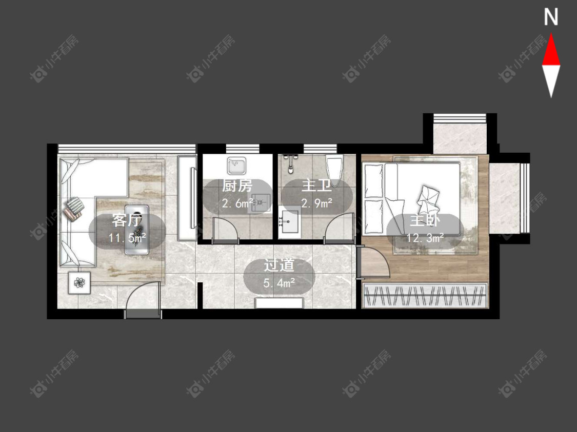 常州璞丽湾花园在售二手房源户型图_小牛看房
