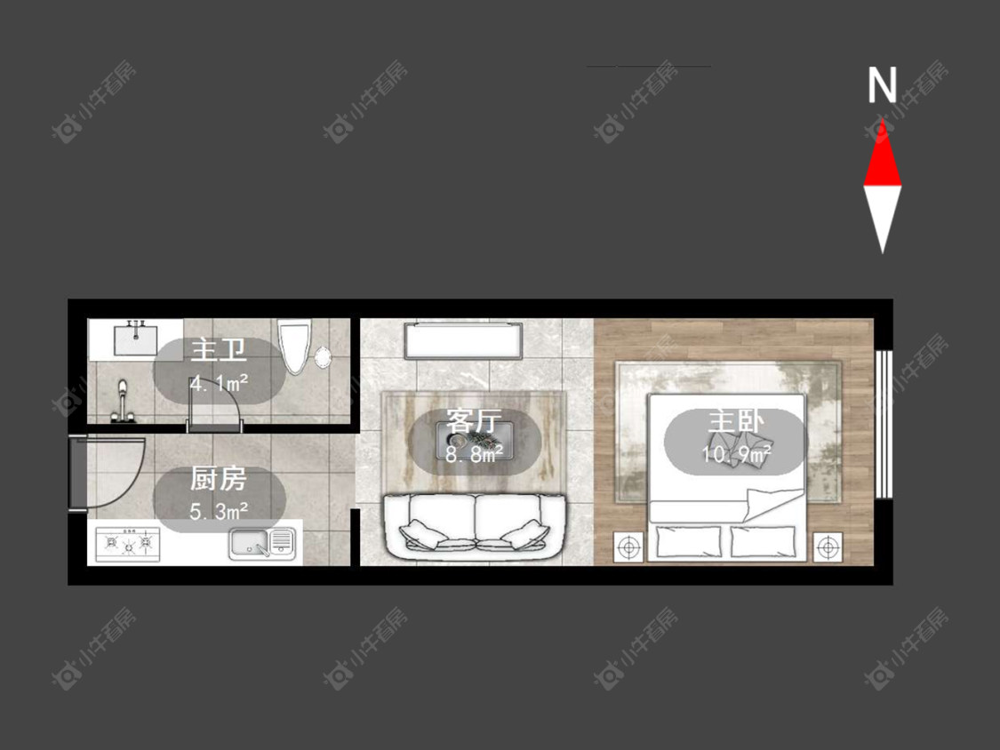 常州牡丹三江公寓在售二手房房源户型图_小牛看房