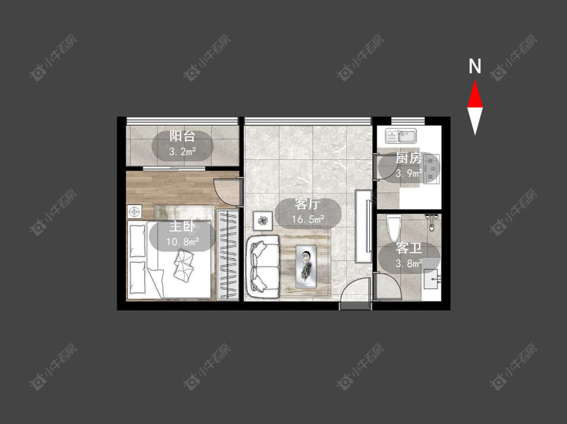 常州青山湾南区在售二手房源户型图_小牛看房
