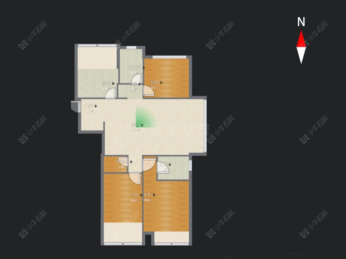 常州九龙仓时代上院在售二手房源户型图_小牛看房