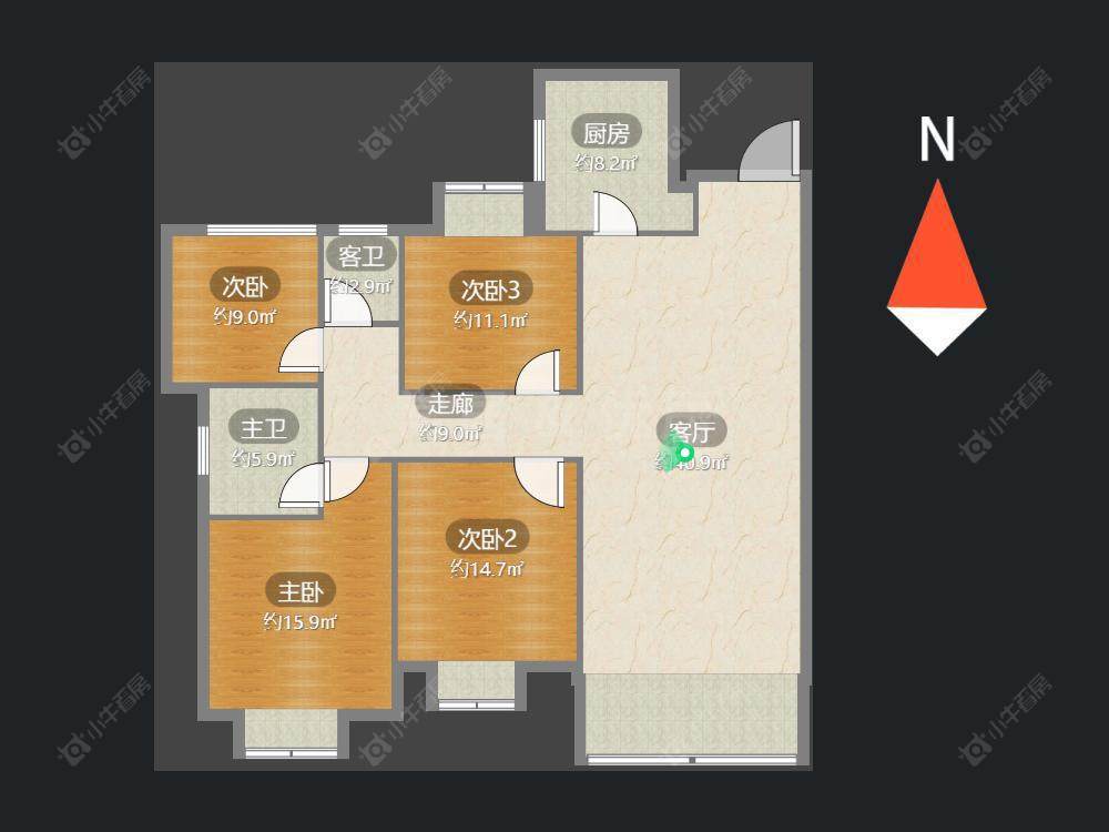 常州吾悦广场北区在售二手房源户型图_小牛看房