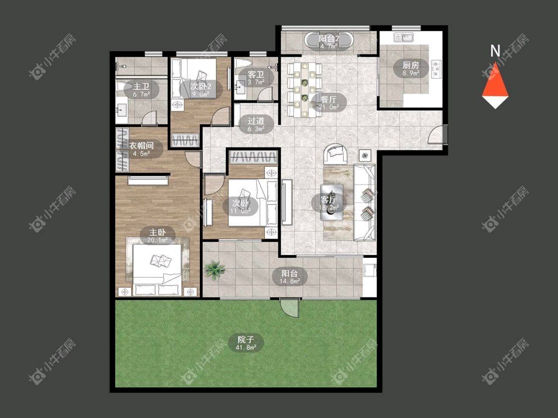 常州星河国际六区在租房源室内图_小牛看房