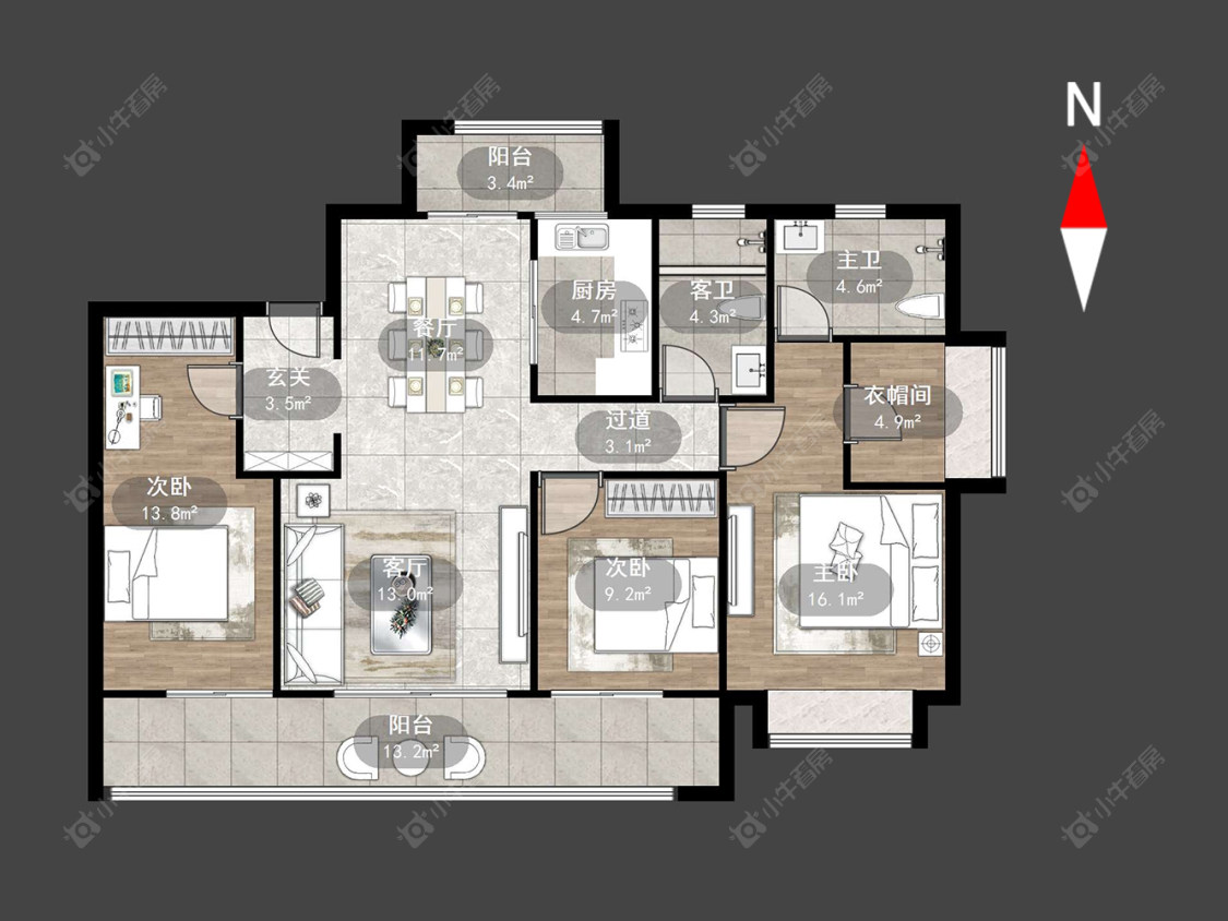 万科瑧湾汇(原蓝光黑钻)房源户型图 常州万科瑧湾汇(原蓝光黑钻)在售二手房源户型图_小牛看房