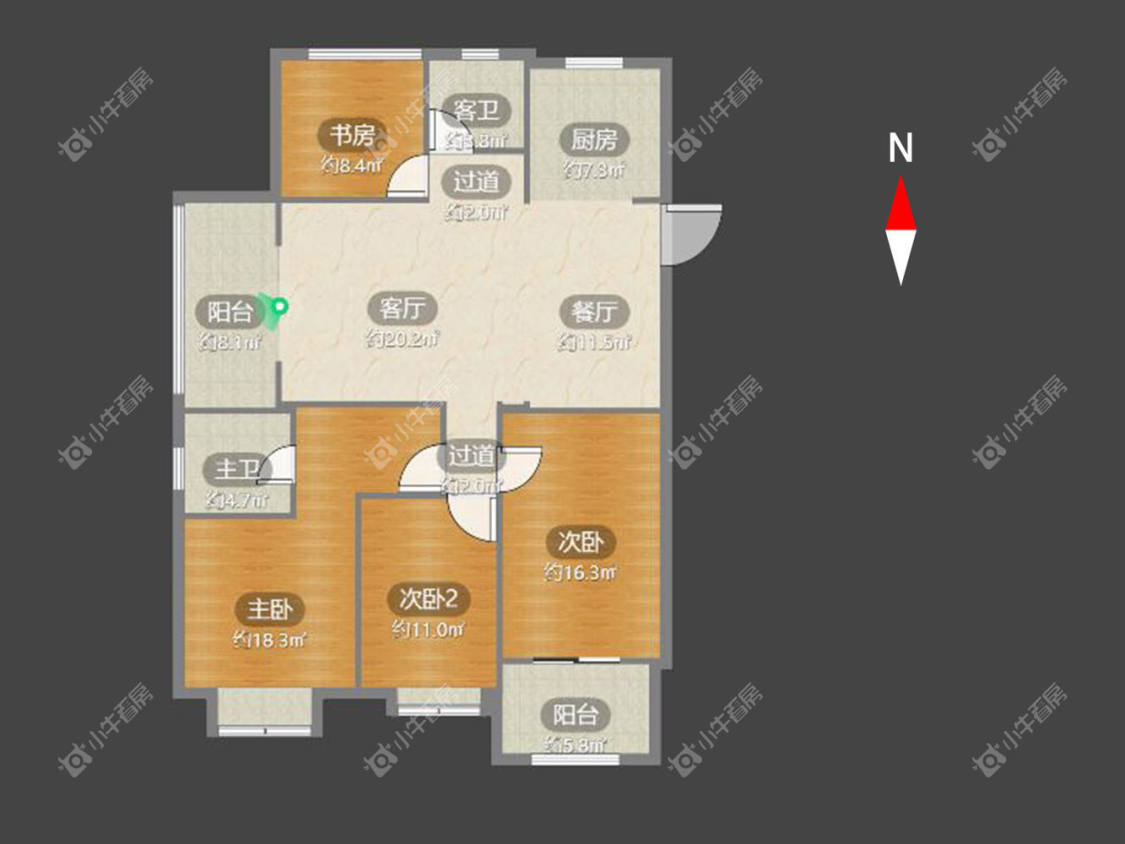 牡丹水岸国际房源户型图 常州牡丹水岸国际在租房源户型图_小牛看房