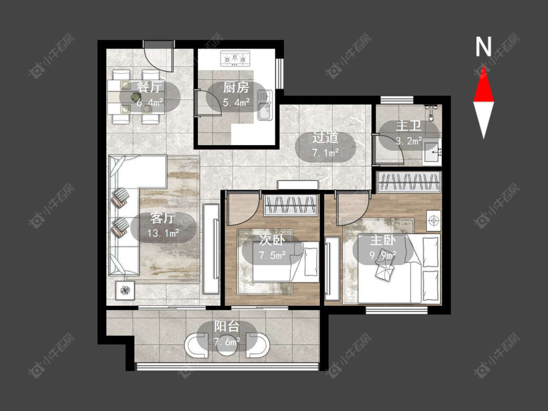 天启瑞禧花园房源户型图 常州天启瑞禧花园在售二手房源户型图_小牛看房