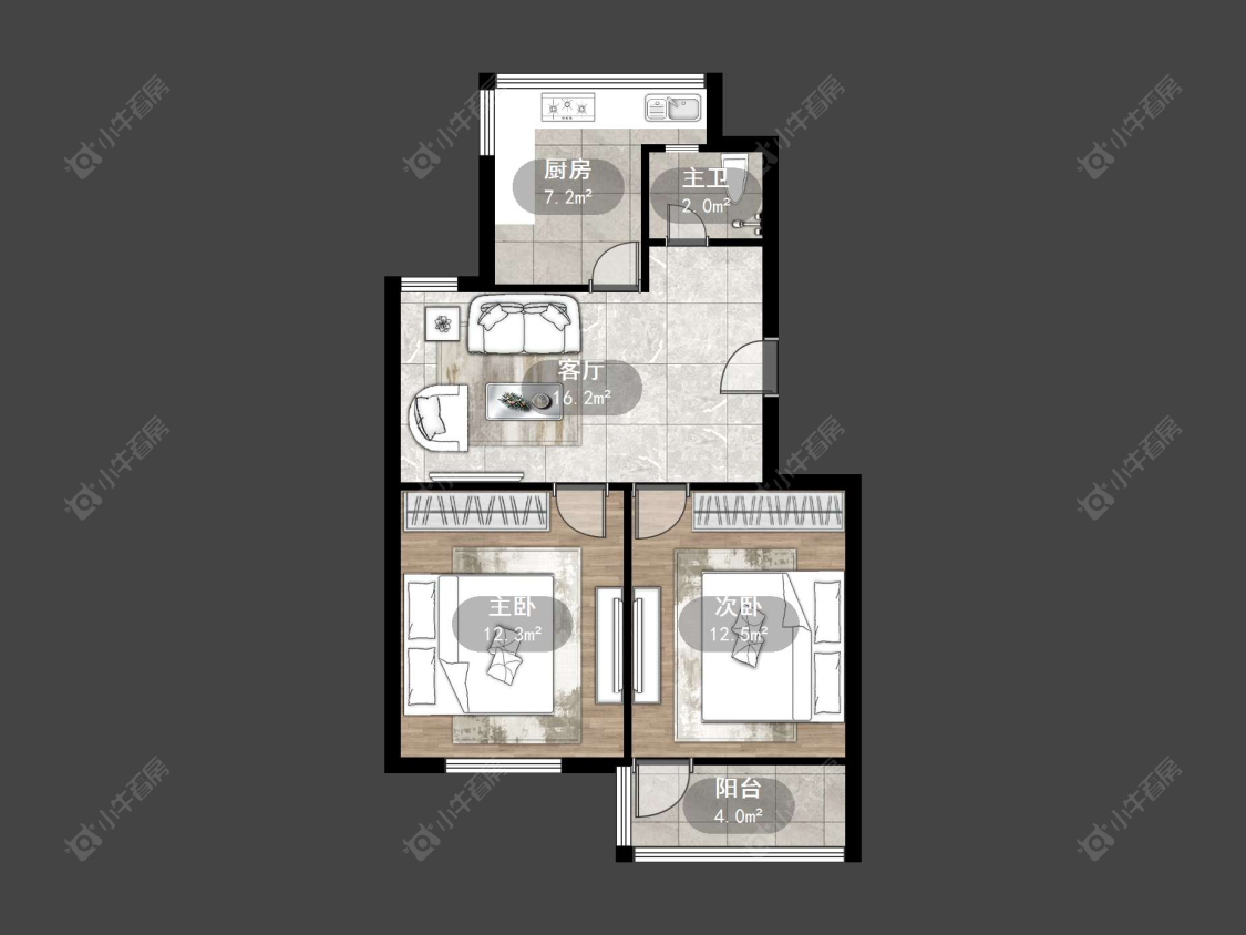 丹阳华南新村在售二手房源户型图_小牛看房