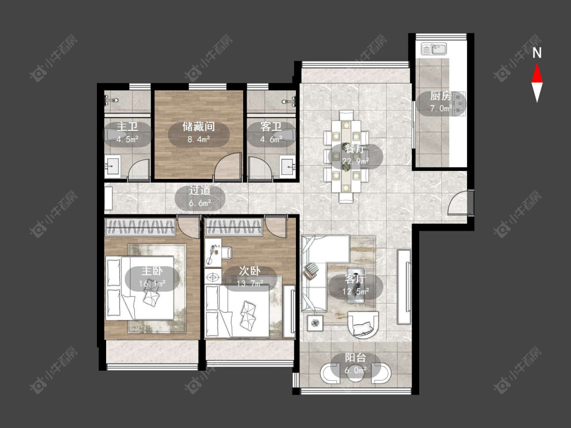 常州金坛碧桂园一期在售二手房源户型图_小牛看房