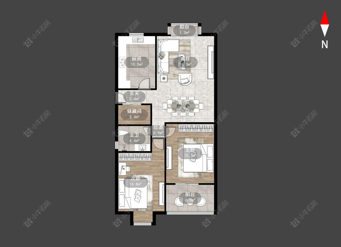 香梅花园房源户型图 常州香梅花园在售二手房源户型图_小牛看房