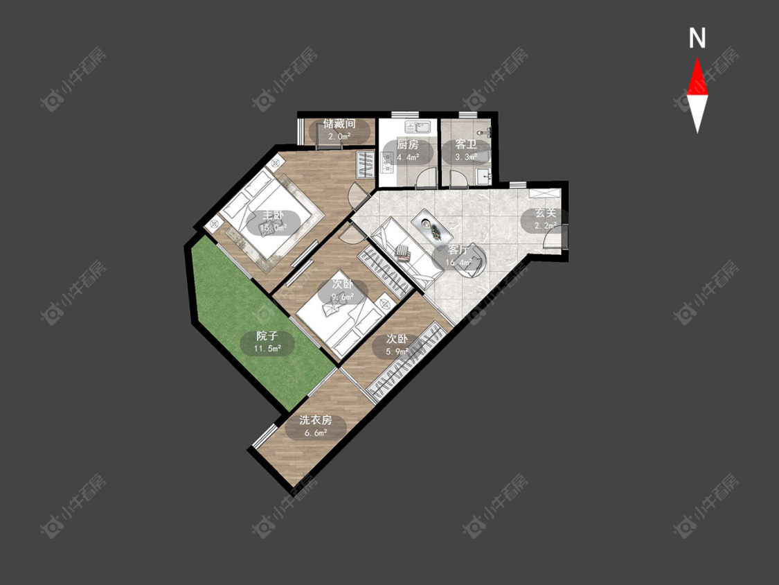 常州翠竹新村南区在售二手房房源户型图_小牛看房