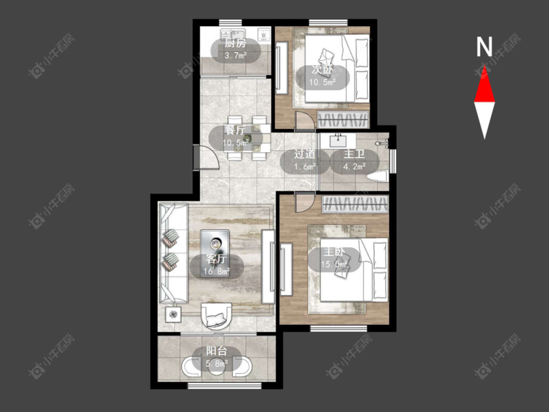 空港二村房源户型图 常州空港二村在售二手房源户型图_小牛看房