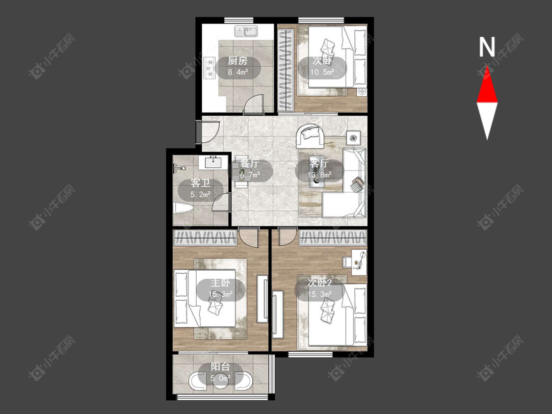 常州站北新村新站北在售二手房源户型图_小牛看房