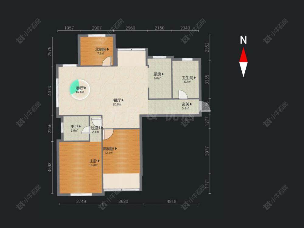 常州天山花园在售二手房源户型图_小牛看房