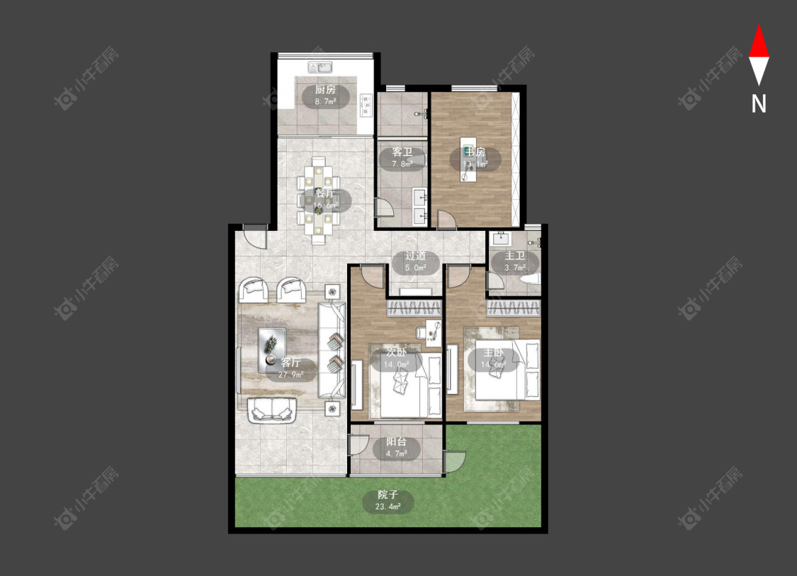 常州丽景花园在售二手房源户型图_小牛看房