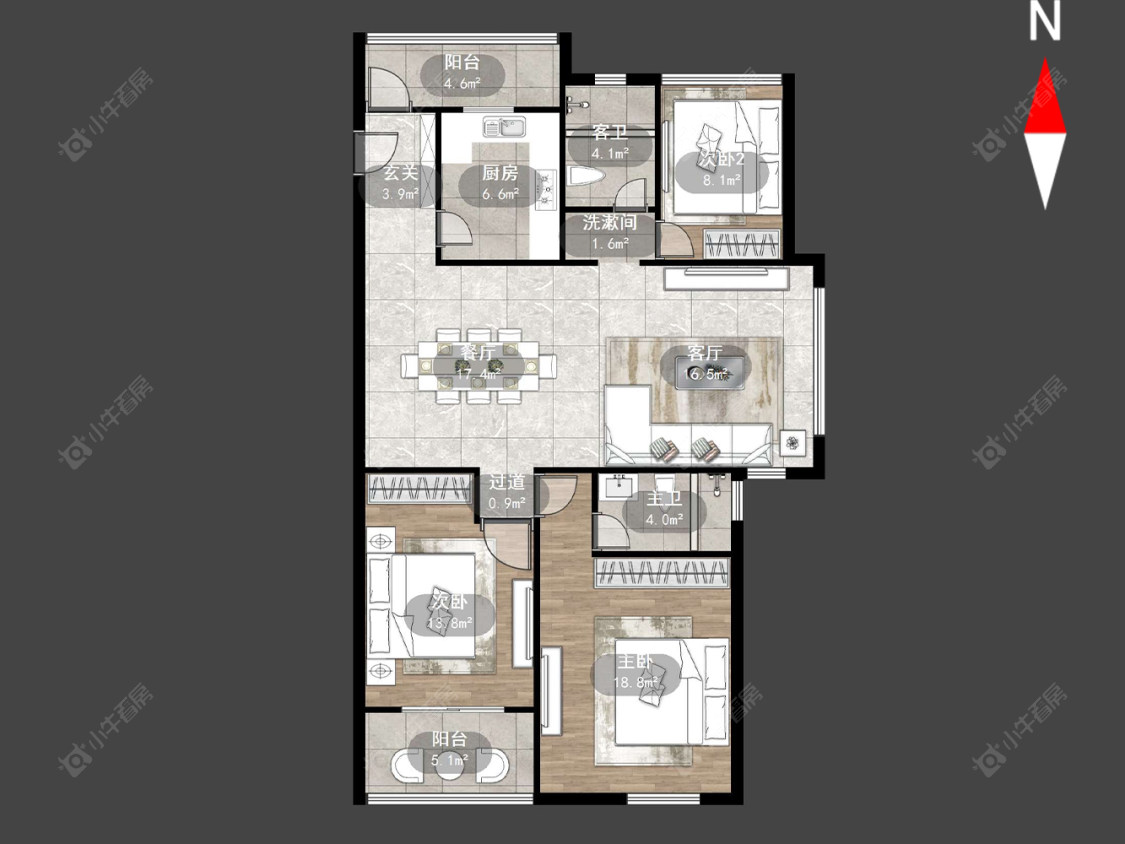 东景雅园房源户型图 常州东景雅园在售二手房源户型图_小牛看房