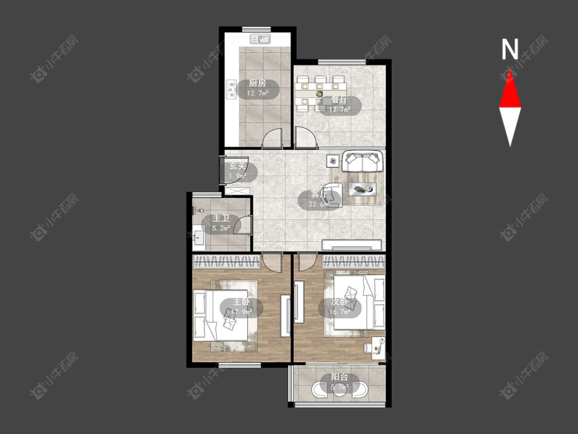常州东庄新村在售二手房源户型图_小牛看房