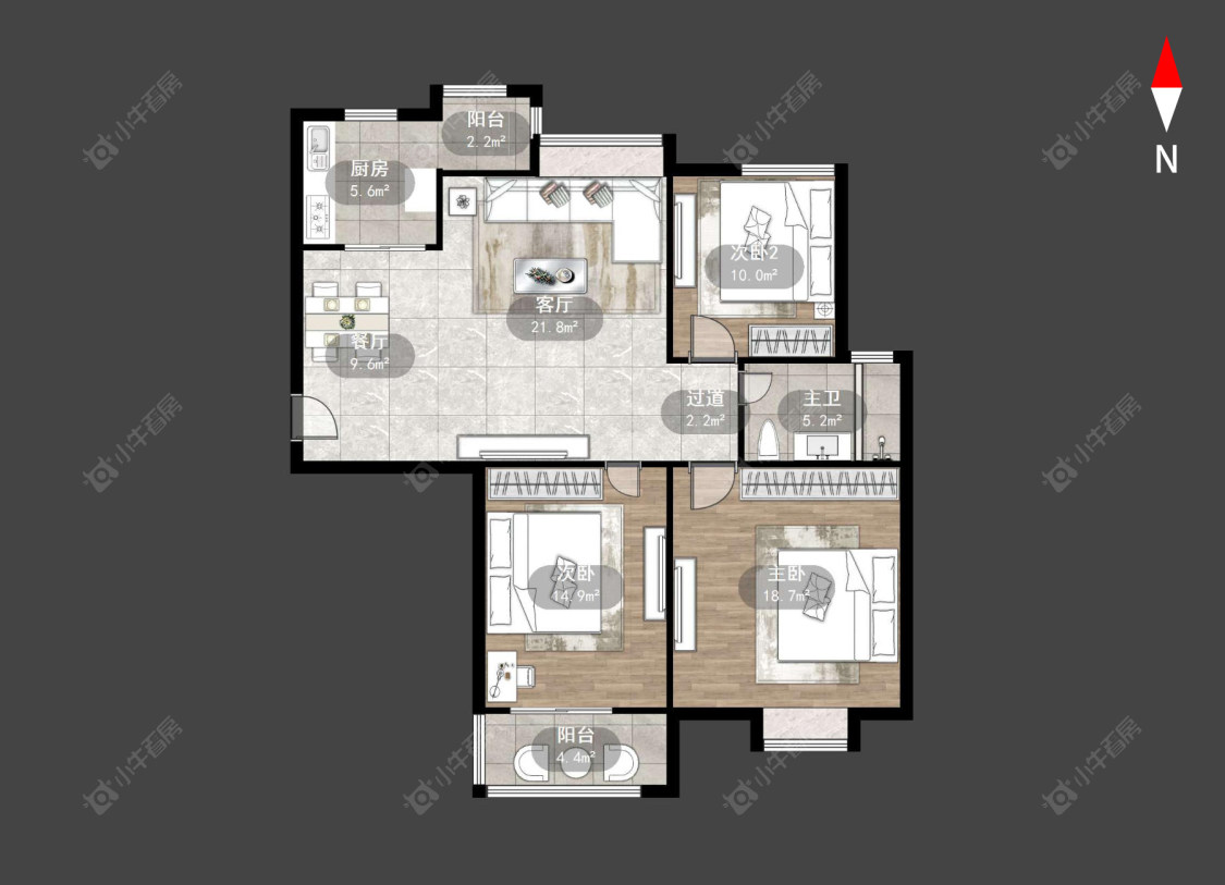 常州乾盛兰庭在售二手房源户型图_小牛看房