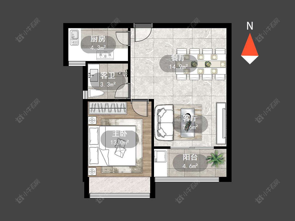 常州新城南都雅苑在售二手房源户型图_小牛看房