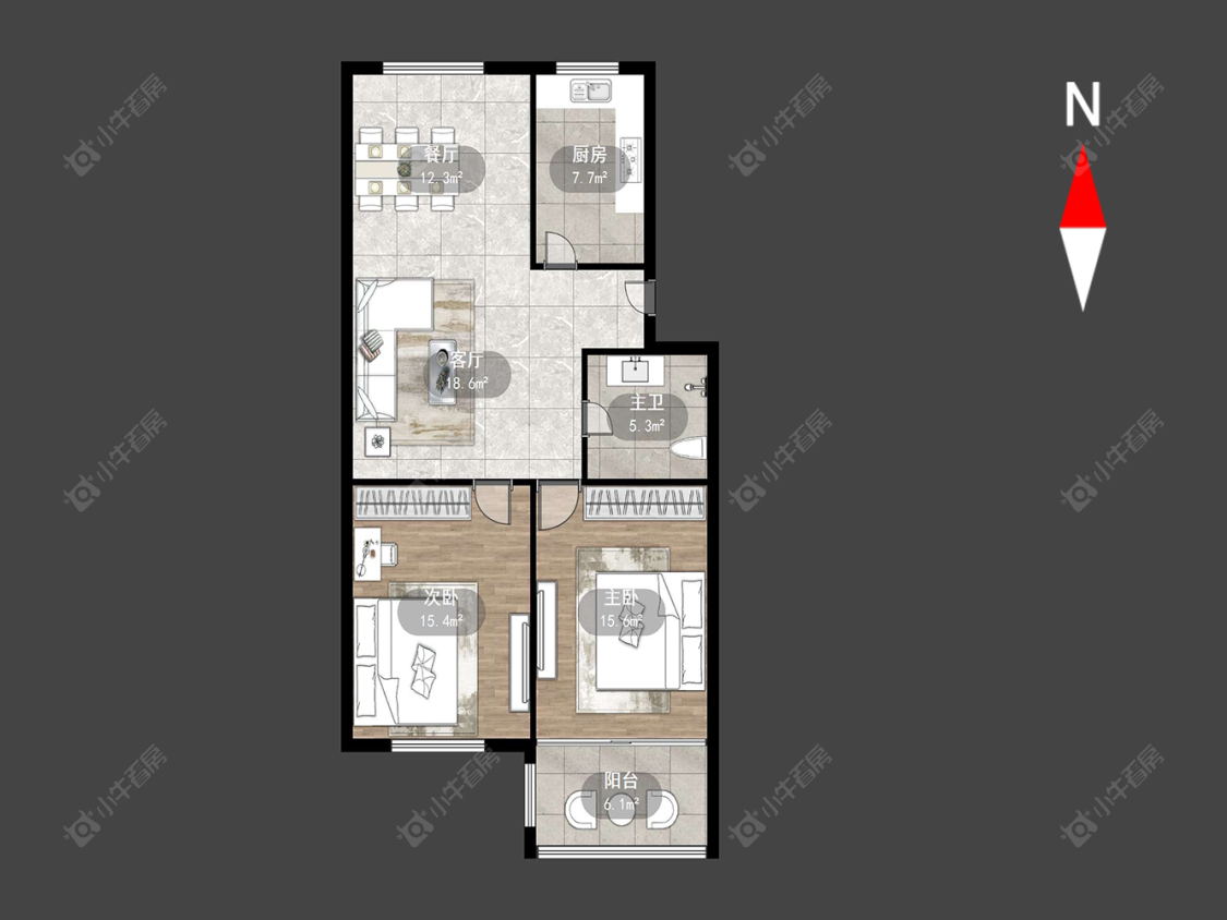 常州巢丰苑在售二手房源户型图_小牛看房