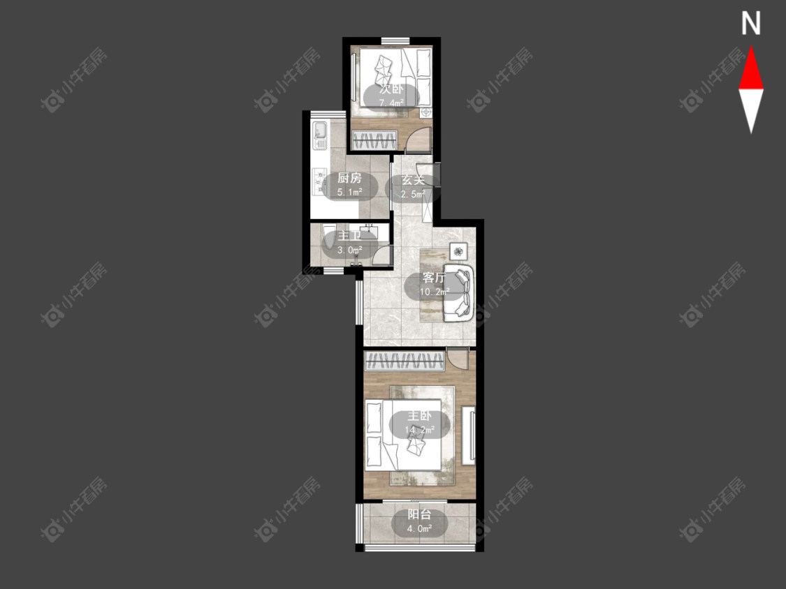 常州天皇堂弄在售二手房源户型图_小牛看房