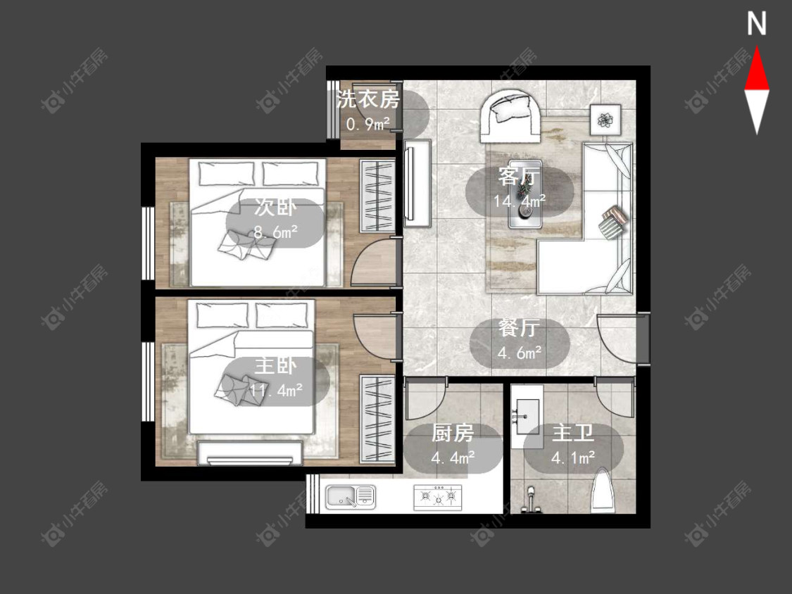 常州公园路在售二手房源户型图_小牛看房