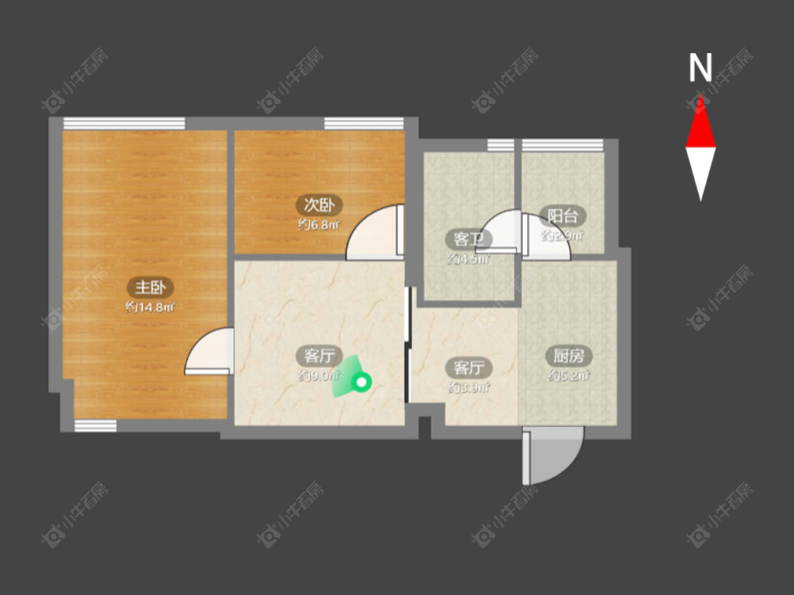 常州新城蓝钻苑东区在售二手房源户型图_小牛看房