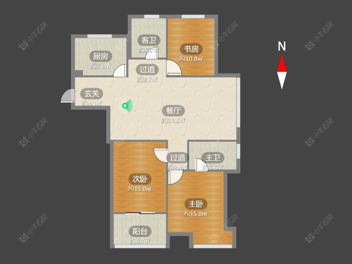 常州金都名苑在售二手房源户型图_小牛看房