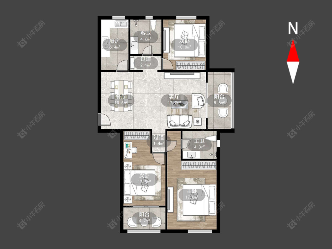 清水湾花园三期房源户型图 常州清水湾花园三期在售二手房源户型图_小牛看房