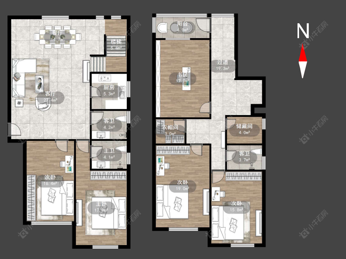 常州蔷薇家园在售二手房源户型图_小牛看房