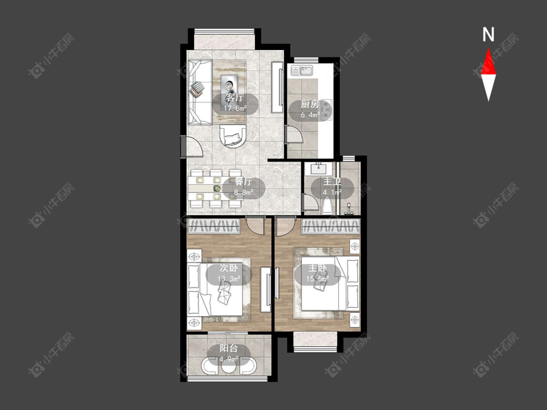 都市桃源二期房源户型图 常州都市桃源二期在售二手房源户型图_小牛看房