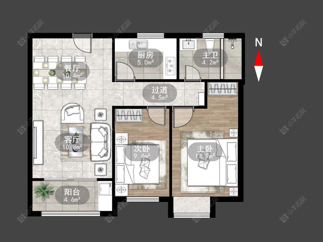 常州百馨西苑五期在售二手房源户型图_小牛看房