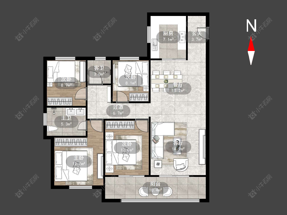 常州璞樾门第在售二手房源户型图_小牛看房