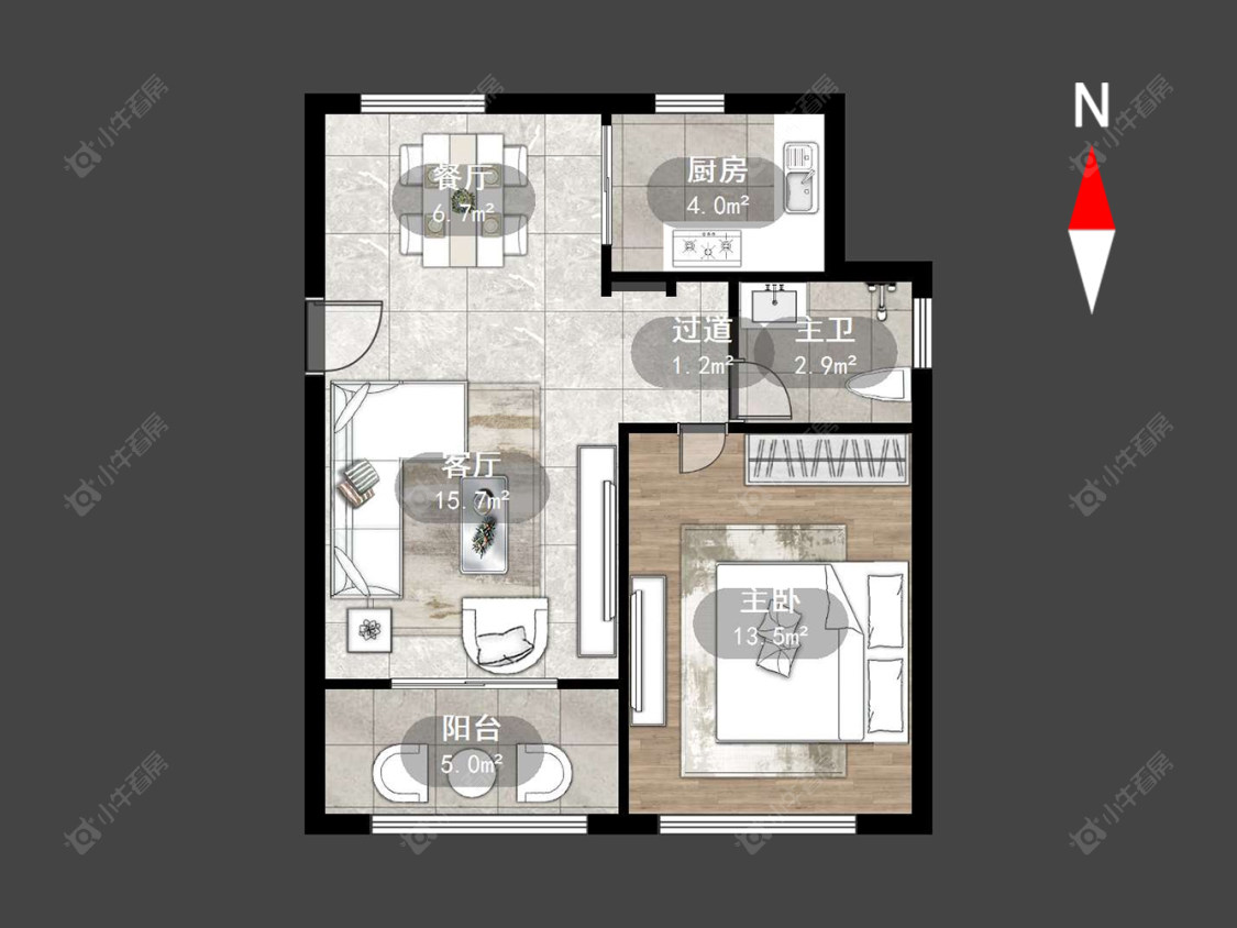 常州新景花苑二期在售二手房源户型图_小牛看房