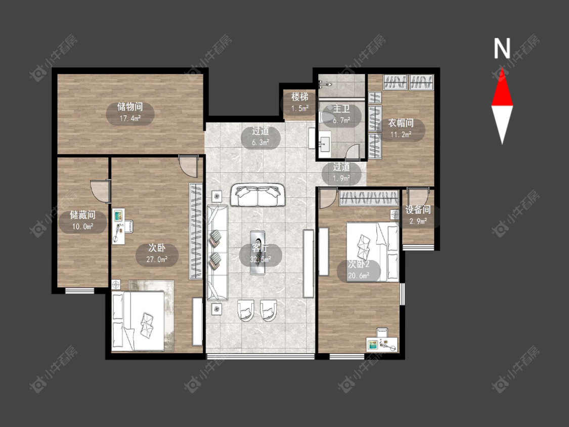 常州雅居乐星河湾在售二手房源户型图_小牛看房
