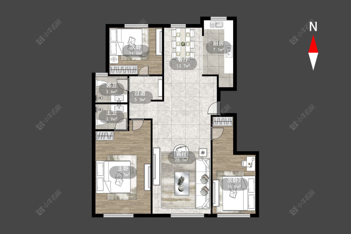 常州玉兰广场三期在售二手房源户型图_小牛看房