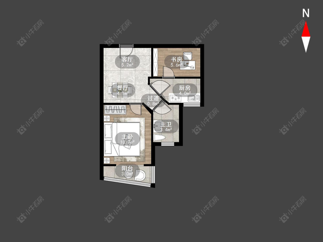 常州御源林城西区在售二手房房源户型图_小牛看房