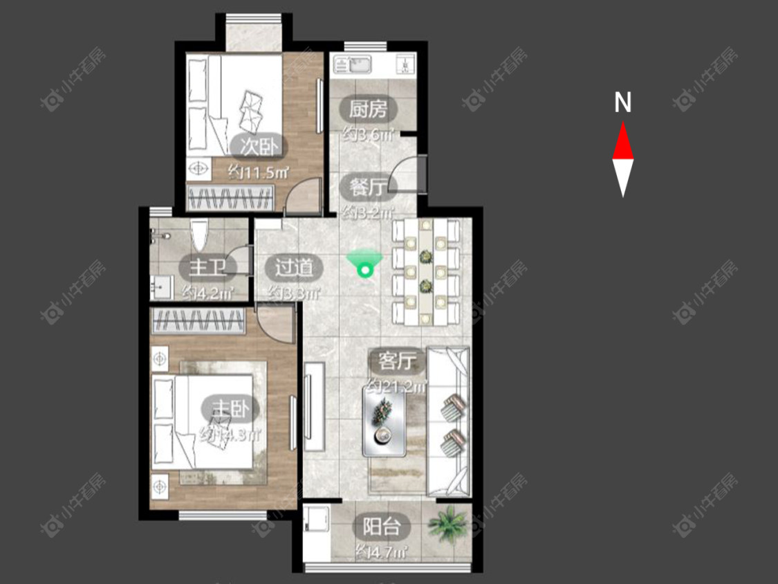 百馨西苑一二期房源户型图 常州百馨西苑一二期在售二手房源户型图_小牛看房