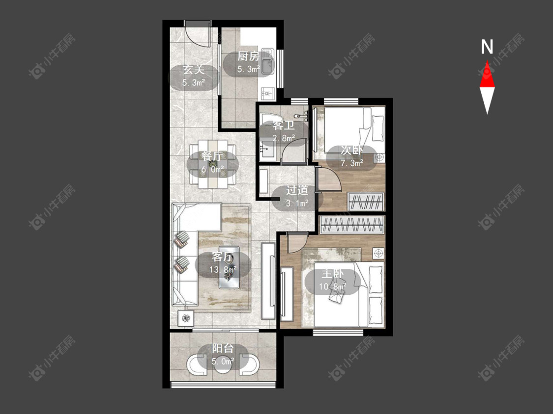 常州东青馨苑在售二手房源户型图_小牛看房