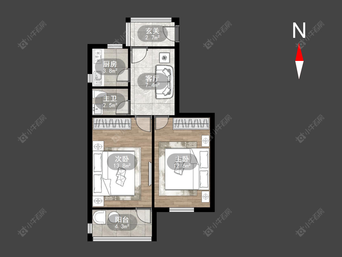 常州清凉新村在售二手房源户型图_小牛看房
