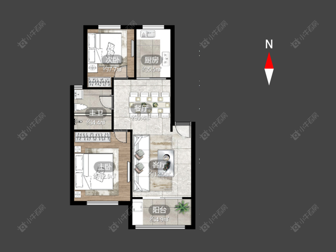 常州新景花苑二期在售二手房源_小牛看房