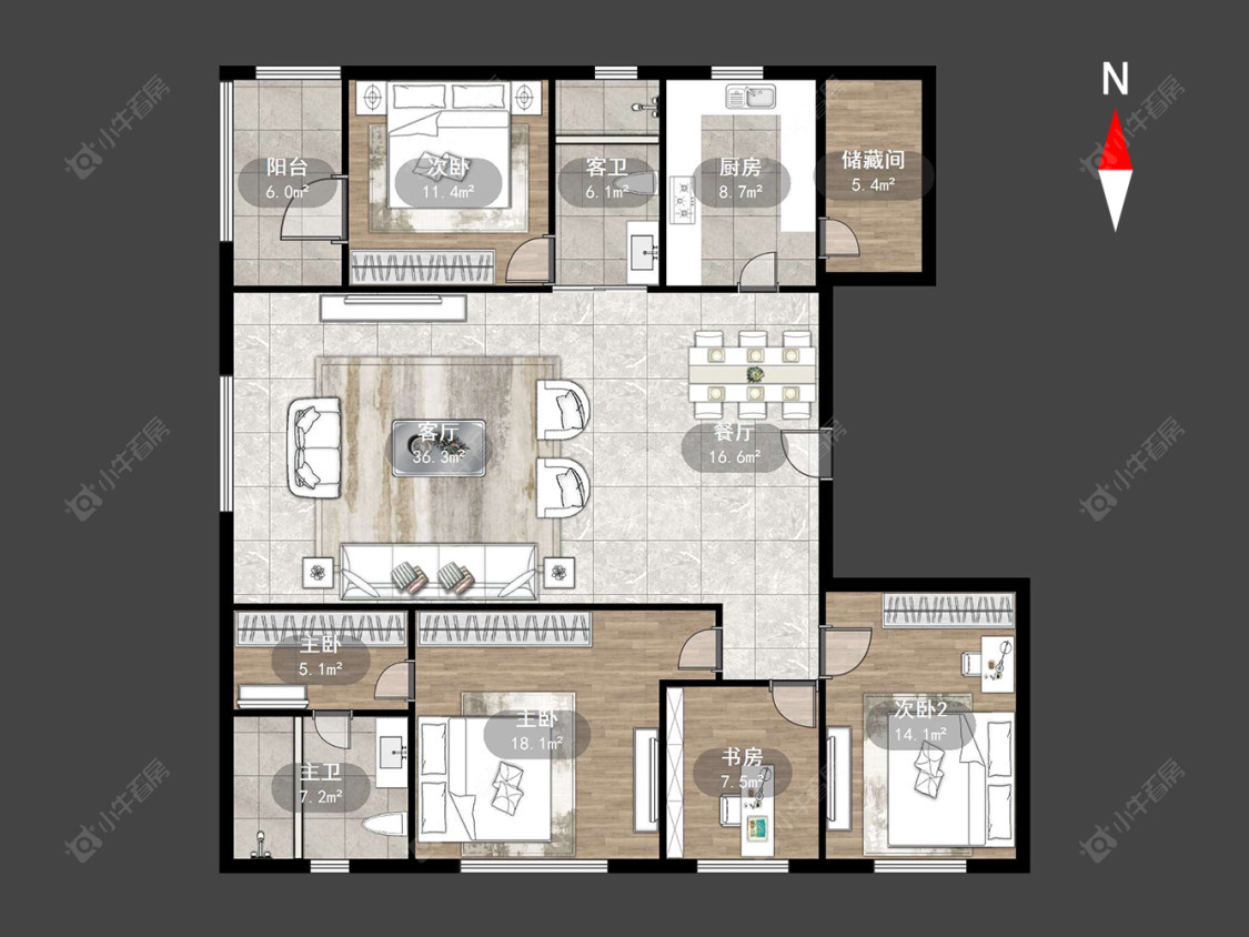 常州朗诗国际在售二手房源户型图_小牛看房