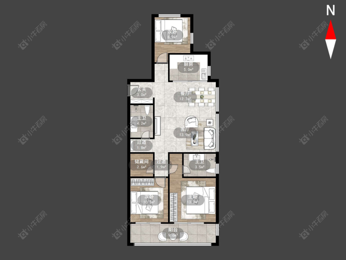 常州九洲玺在售二手房源户型图_小牛看房