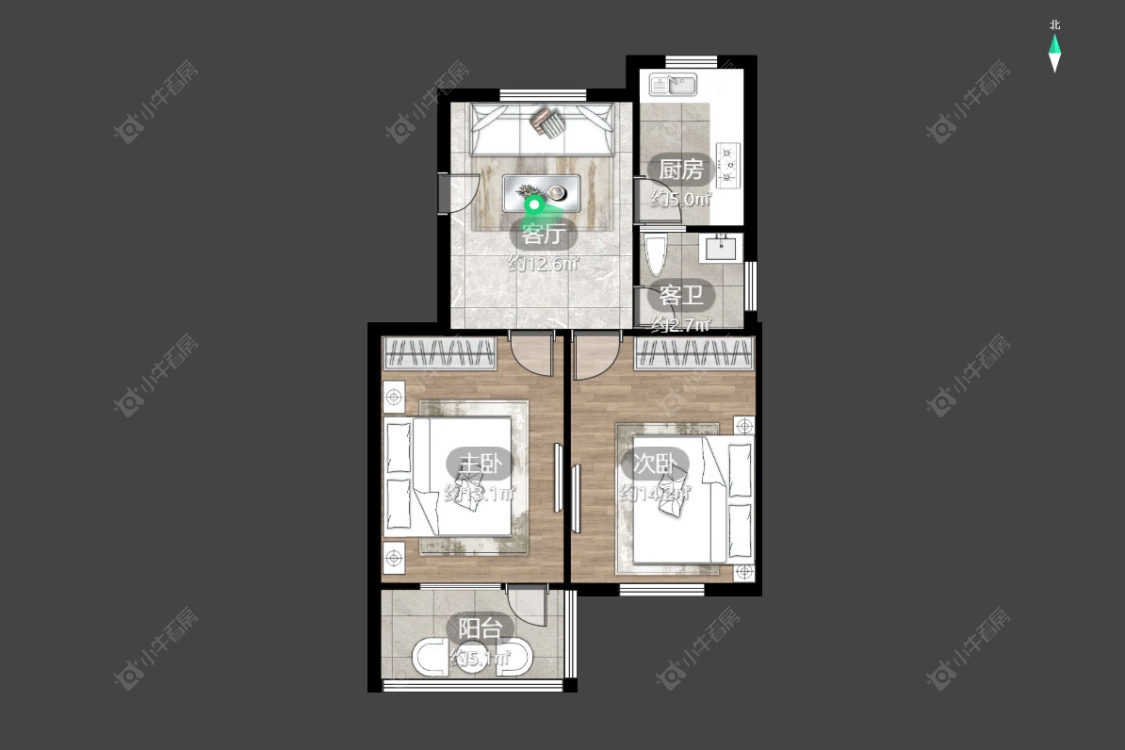 常州富强新村在售二手房源户型图_小牛看房