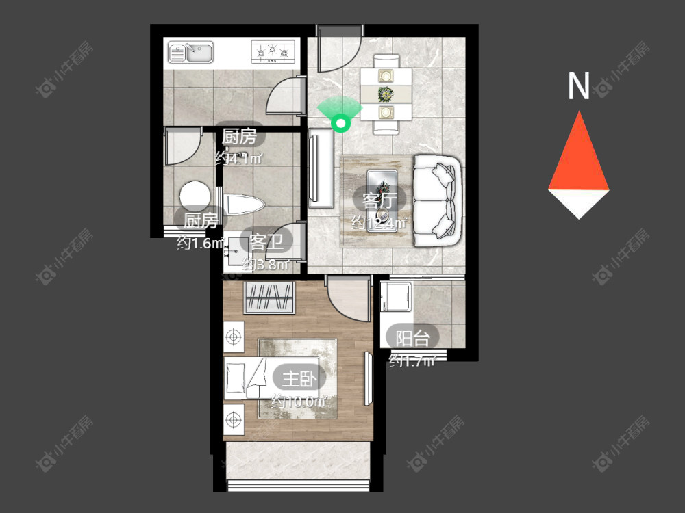 常州星河国际五区在售二手房源户型图_小牛看房