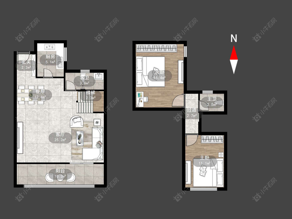 常州龙湖春江天玺在售二手房源户型图_小牛看房