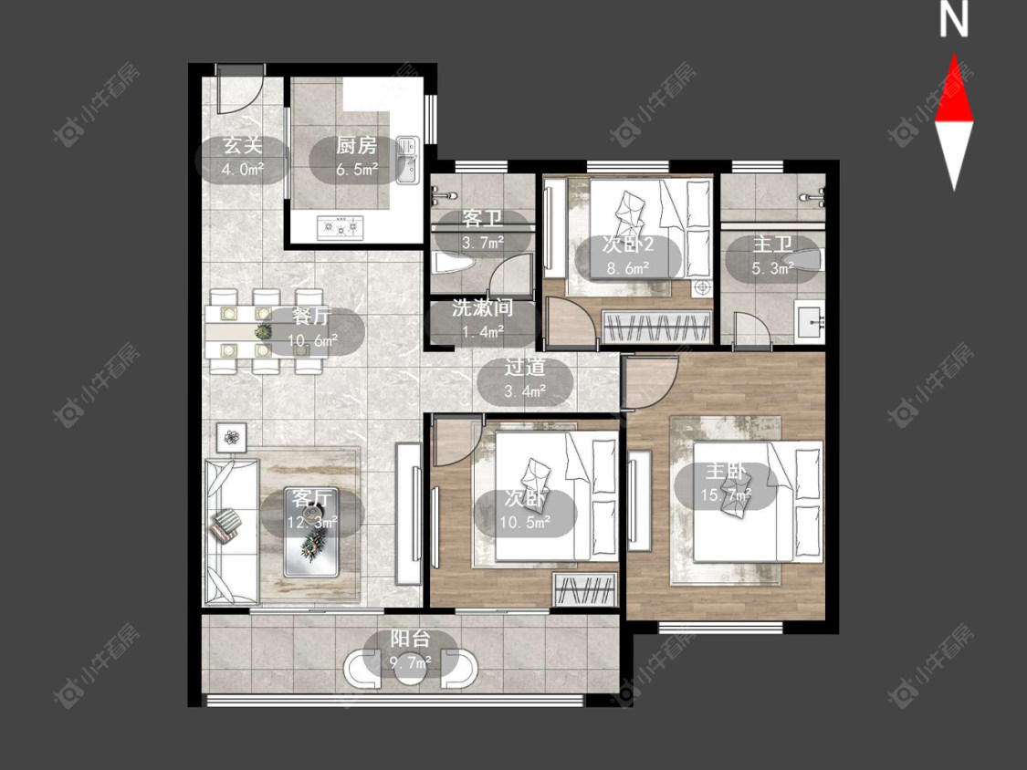 常州大明丰泰苑在售二手房源户型图_小牛看房