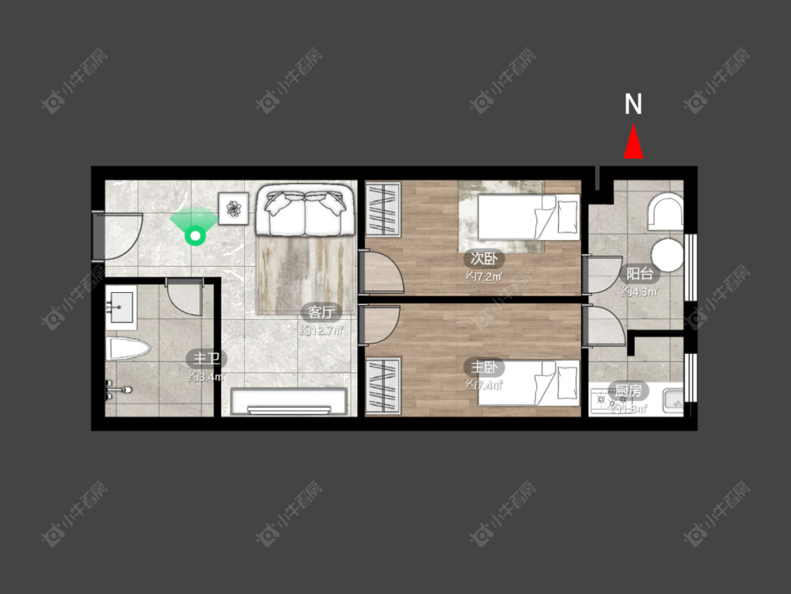 常州金色新城西区在售二手房源户型图_小牛看房