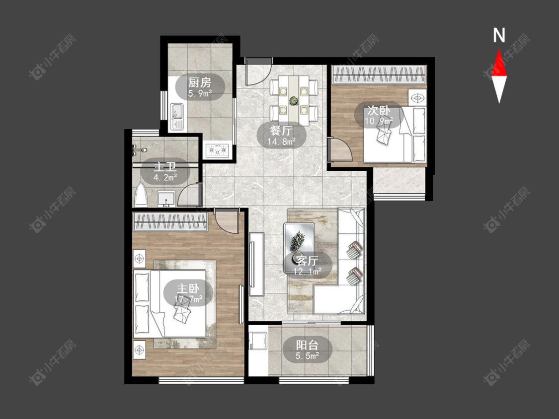 常州弘阳上城在售二手房源户型图_小牛看房