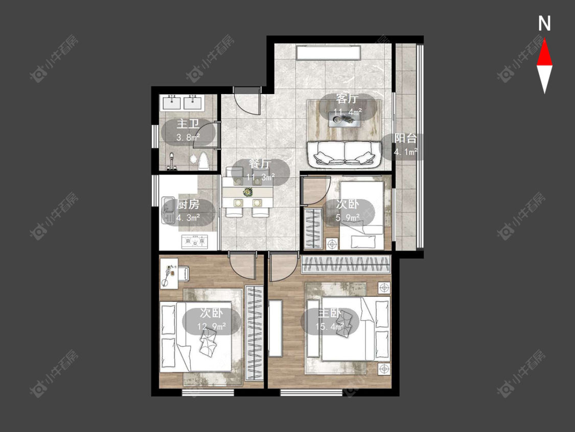 天禄商务广场房源户型图 常州天禄商务广场在售二手房源户型图_小牛看房