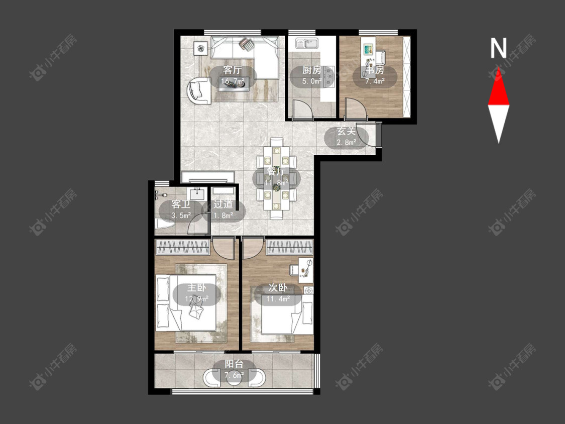 常州泰盈八千里在售二手房源户型图_小牛看房