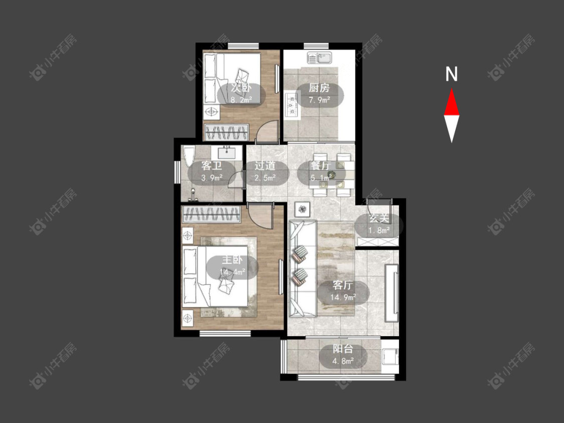 常州同德苑2室2厅1卫在售二手房房源图片